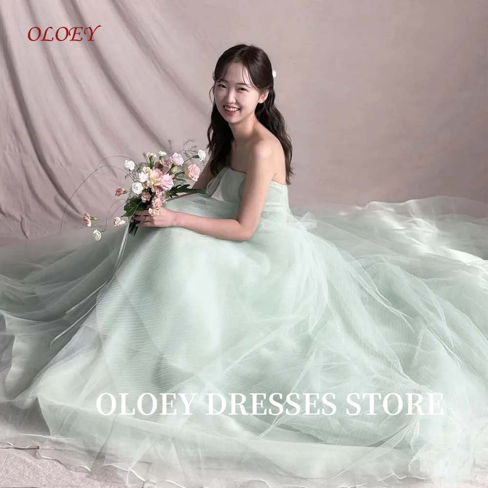 OLOEY Fairy Sage Green Tulle Evening Dresses Korea Photo shoot Wedding Strapless Garden Long Prom Gowns Corset Back Customized
OLOEY Fairy Sage Green Tulle Evening Dresses Korea Photo shoot Wedding Strapless Garden Long Prom Gowns Corset Back Customized