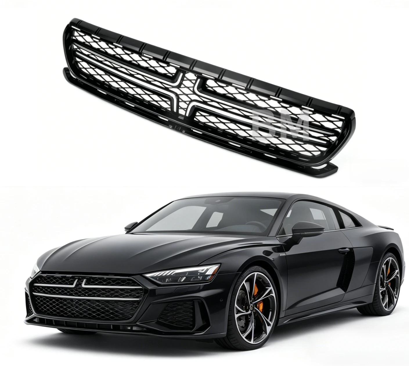 Front Bumper Grille for 2015-2018 Dodge Charger | Black ABS + Chrome Mesh Grille with Dodge Emblem Slot OE 68226527AA
Front Bumper Grille for 2015-2018 Dodge Charger | Black ABS + Chrome Mesh Grille with Dodge Emblem Slot OE 68226527AA