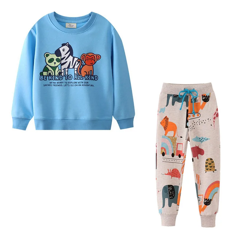 Animals 2-7T 2 Pcs Sets Autumn Winter Boys Clothing Sets Sweatshirts + Sweatpants Cotton Long Sleeve Children's Outfits Sets
Animals 2-7T 2 Pcs Sets Autumn Winter Boys Clothing Sets Sweatshirts + Sweatpants Cotton Long Sleeve Children's Outfits Sets