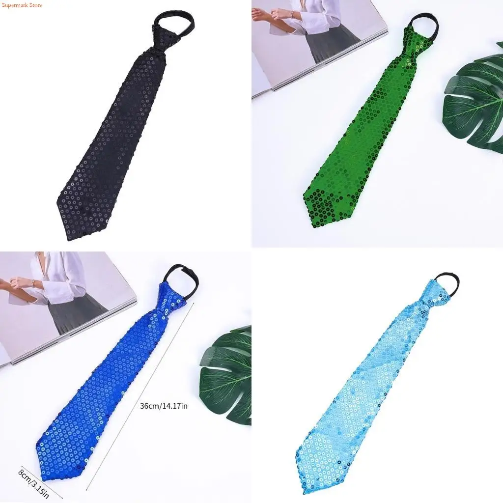 Q5WE Glitter Sequins Pre-Tied Tie with Zipper for Weddings Graduation Party Costume
Q5WE Glitter Sequins Pre-Tied Tie with Zipper for Weddings Graduation Party Costume