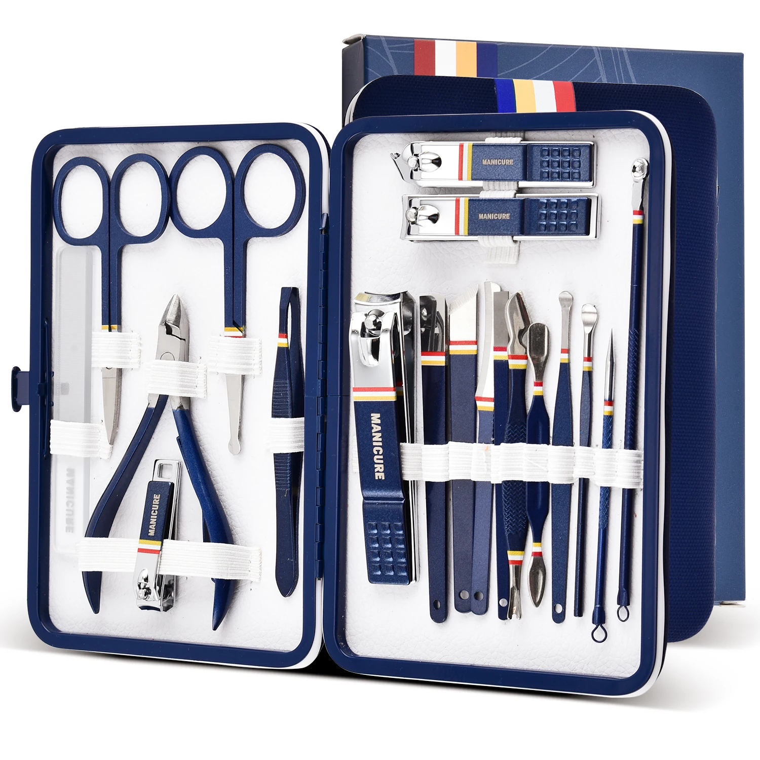 Nail Cutter Set 19Pcs Stainless Steel Nail Clippers Set With Folding Bag Manicure Kits Scissors Makeup Beauty Tool
Nail Cutter Set 19Pcs Stainless Steel Nail Clippers Set With Folding Bag Manicure Kits Scissors Makeup Beauty Tool