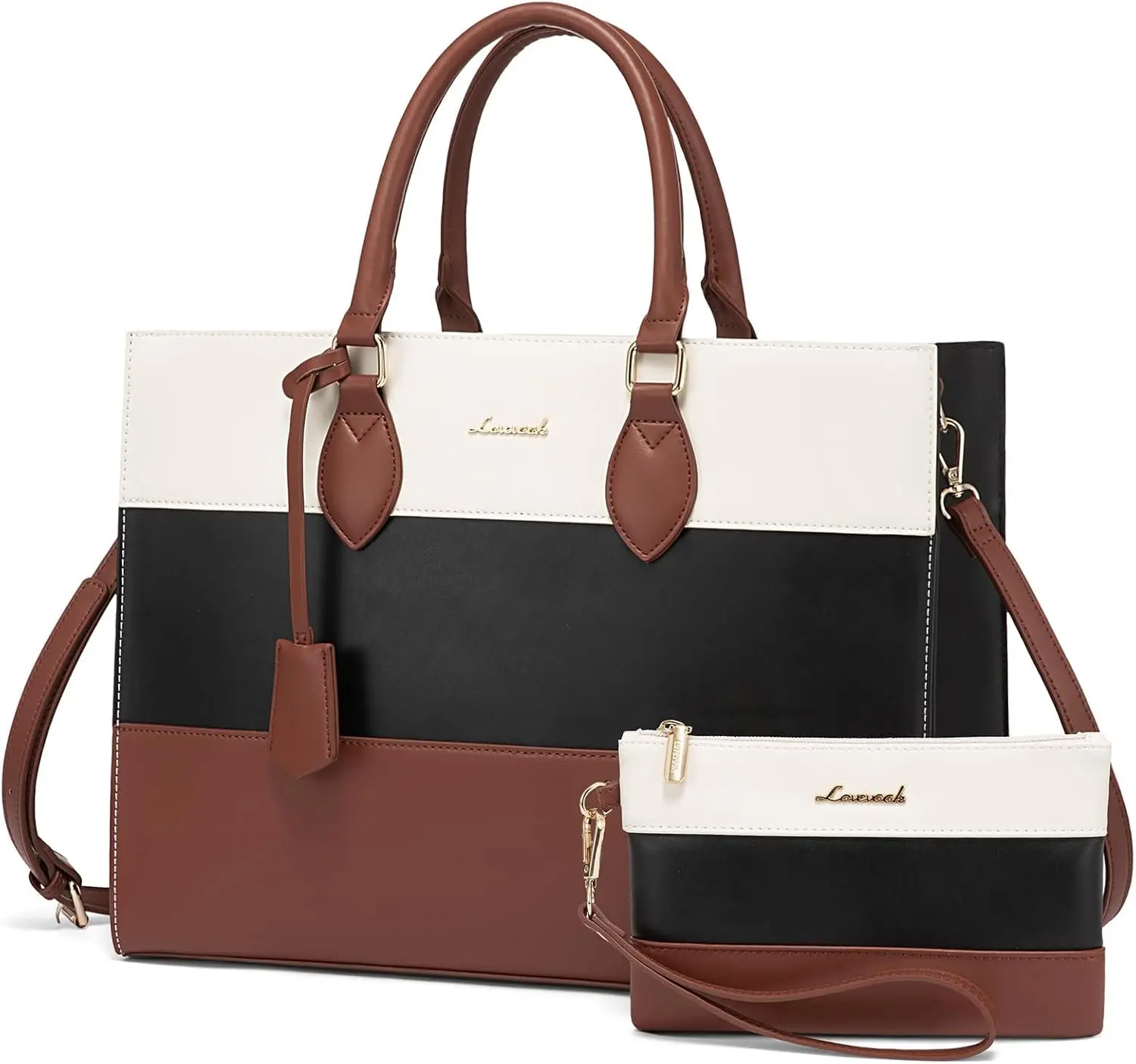 Женская водонепроницаемая сумка-тоут для ноутбука 15,6 дюйма, сумка-мессенджер большой вместимости с кошельком-клатчем для работы, колледжа, офиса
Женская водонепроницаемая сумка-тоут для ноутбука 15,6 дюйма, сумка-мессенджер большой вместимости с кошельком-клатчем для работы, колледжа, офиса