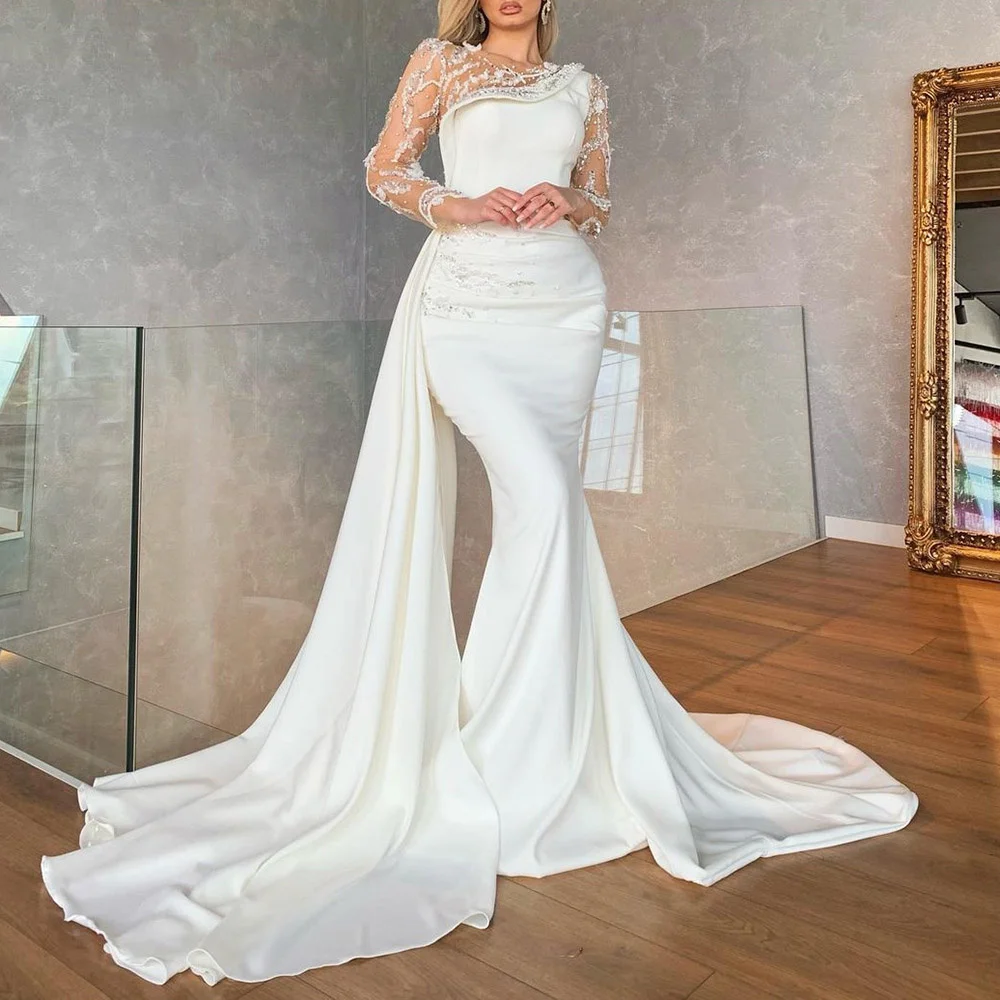 Elegant Mermaid Evening Dresses For Women 2022 Wedding LadiesThree Quarter Sleeve Formal Prom Party Transparent Lace Temperament
Elegant Mermaid Evening Dresses For Women 2022 Wedding LadiesThree Quarter Sleeve Formal Prom Party Transparent Lace Temperament