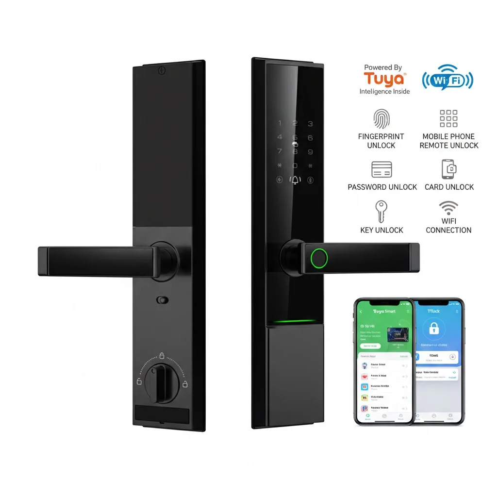 Aluminum Alloy Smart Fingerprint L/ock T/uya WiFi Electronic Door Lo/ck with IC CardPassword Mechanical Key for Office Security
Aluminum Alloy Smart Fingerprint L/ock T/uya WiFi Electronic Door Lo/ck with IC CardPassword Mechanical Key for Office Security