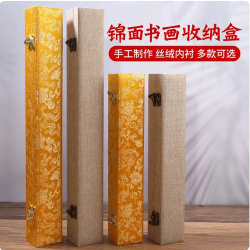 Rectangular Scroll Storage Box for Chinese Landscape Painting Calligraphy, Artwork Holder for Home, Anti-Dust Organizer
Rectangular Scroll Storage Box for Chinese Landscape Painting Calligraphy, Artwork Holder for Home, Anti-Dust Organizer