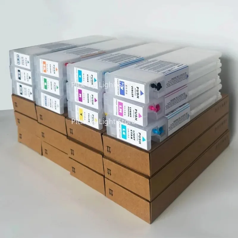 T44J T44Q 700ml Refillable for Ink Cartridge for SC-P7500 SureColor SC-p9500 Printers 12-Color Wide Format Compatible Empt
T44J T44Q 700ml Refillable for Ink Cartridge for SC-P7500 SureColor SC-p9500 Printers 12-Color Wide Format Compatible Empt