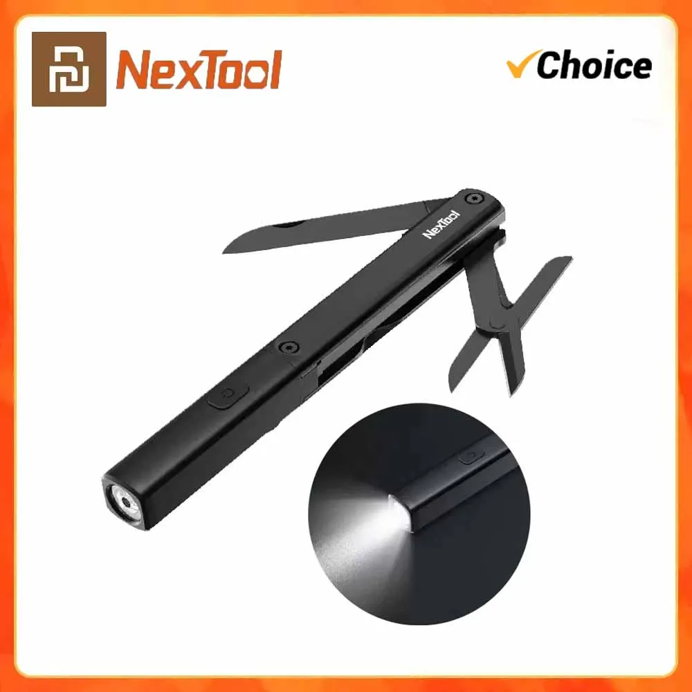 NexTool Multifunctional Tools 3 in 1 Flashlight Scissors Knife USB Rechargeable IPX4 Waterproof Portable Outdoors Tools
NexTool Multifunctional Tools 3 in 1 Flashlight Scissors Knife USB Rechargeable IPX4 Waterproof Portable Outdoors Tools