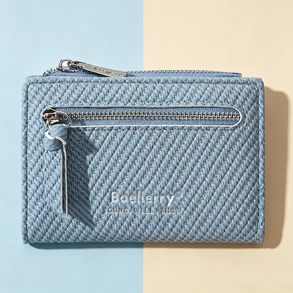 New Women Short Wallets High Quality Luxury Card Clips Zipper Female Coin Purse Photo Holder Woven Pattern Wallet For Girls
New Women Short Wallets High Quality Luxury Card Clips Zipper Female Coin Purse Photo Holder Woven Pattern Wallet For Girls