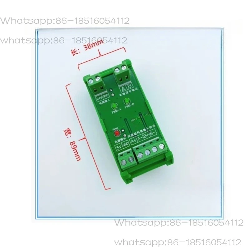 Differential To Collector Encoder Differential Signal Conversion 5V Differential To 24V Single Ended Compatible with NPN/PNP