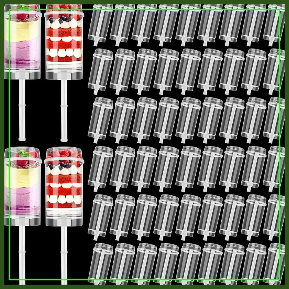 120 Pcs Cake Push Pop Containers with Lids, Reusable Push-up Shooter for Cupcake, Confetti, Homemade Ice Cream, Desserts
120 Pcs Cake Push Pop Containers with Lids, Reusable Push-up Shooter for Cupcake, Confetti, Homemade Ice Cream, Desserts