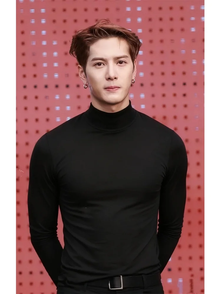 Bla Long Sve f High Collar Knitted Sweater Men's Sle Slim Fit Autumn Winter Korean Version Wang Jia Ge Base Layer Top
Bla Long Sve f High Collar Knitted Sweater Men's Sle Slim Fit Autumn Winter Korean Version Wang Jia Ge Base Layer Top