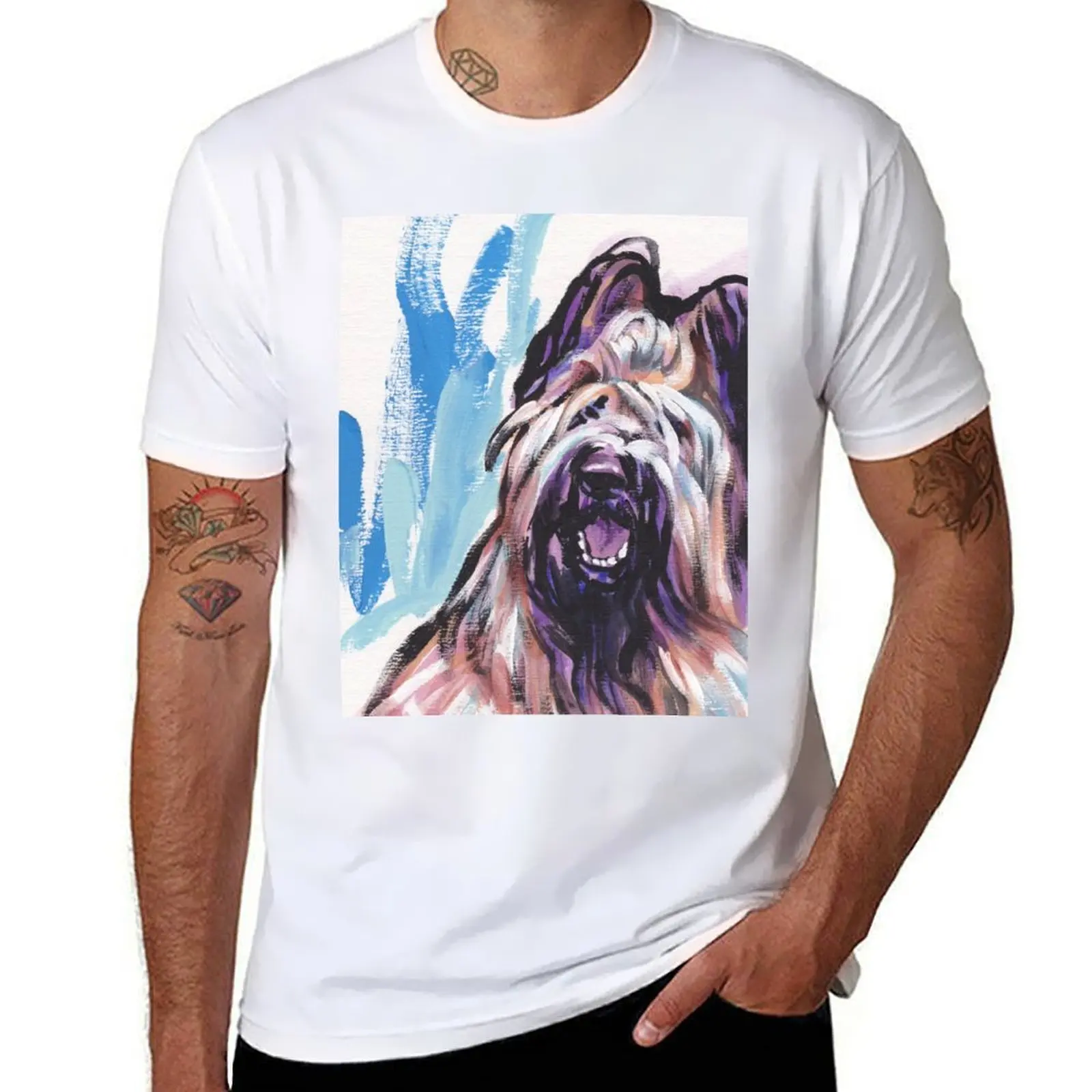 Briard Dog Bright colorful pop dog art T-Shirt t shirts for man graphic tees funny t shirts dark humor T-Shirt
Briard Dog Bright colorful pop dog art T-Shirt t shirts for man graphic tees funny t shirts dark humor T-Shirt