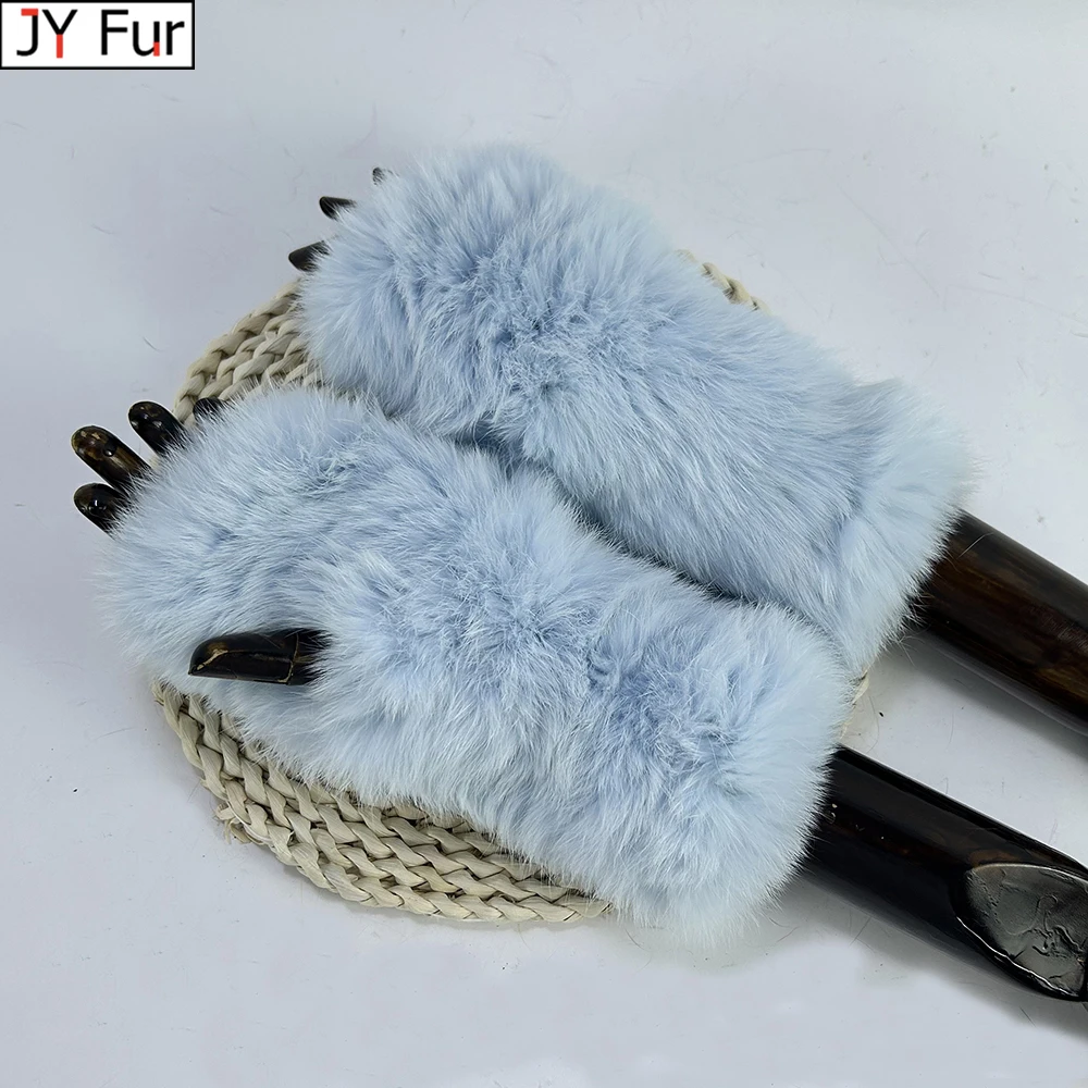 New Arrival Women Knit Fur Mitten Girls 100% Real Genuine Knitted Rabbit Fur Mittens Winter Warm Real Fur Fingerless Gloves
New Arrival Women Knit Fur Mitten Girls 100% Real Genuine Knitted Rabbit Fur Mittens Winter Warm Real Fur Fingerless Gloves