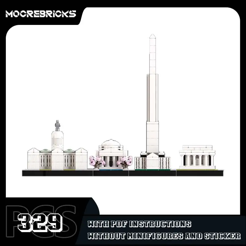MOC- 201652 Городской пейзаж, модель Washington Skyline, набор строительных блоков, сборка, оригинальные кирпичи, головоломки, игрушки, детские подарки
MOC- 201652 Городской пейзаж, модель Washington Skyline, набор строительных блоков, сборка, оригинальные кирпичи, головоломки, игрушки, детские подарки