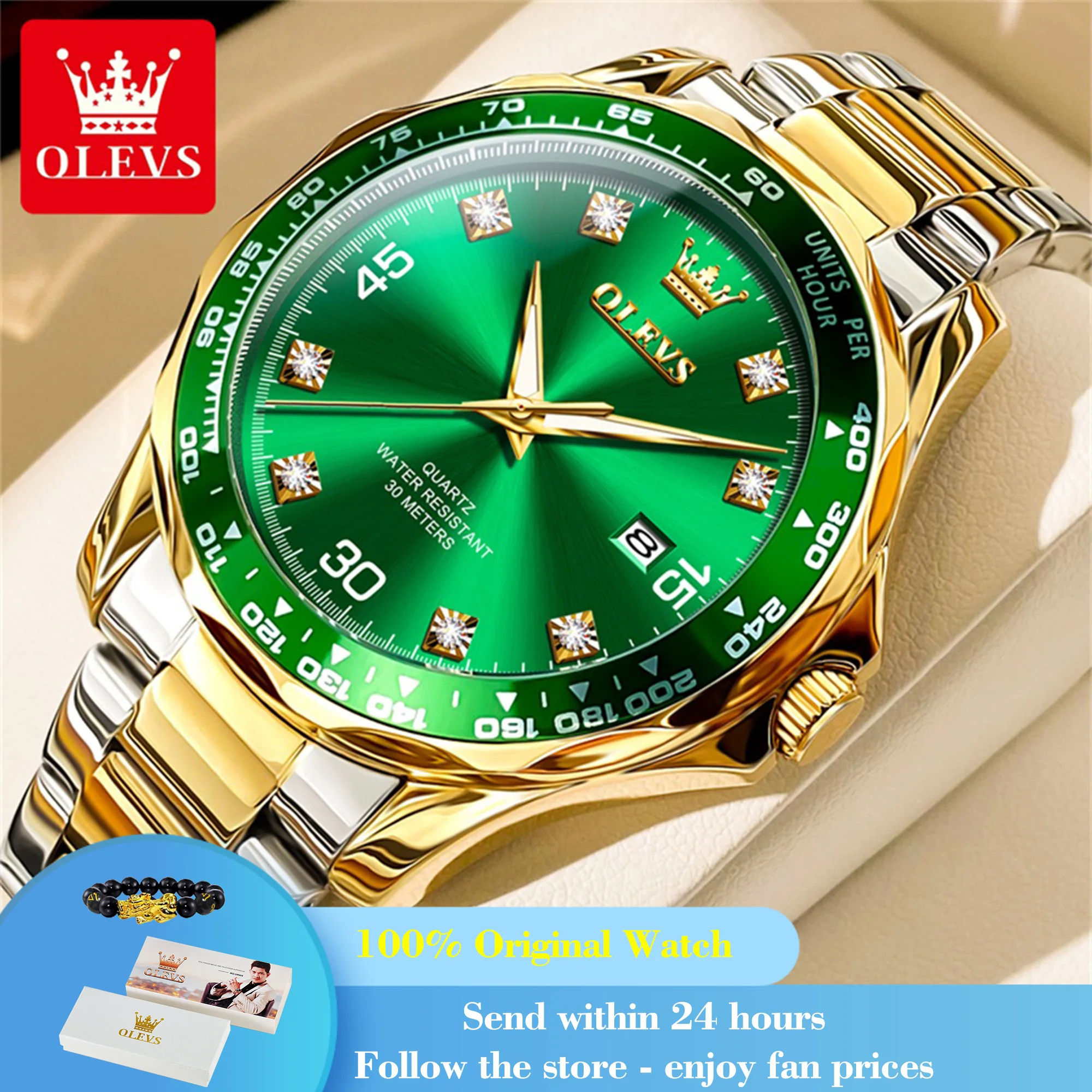 OLEVS 9988 Watch Man Number Dial Luxury Quartz Watch For Men Original Top Brand Waterproof Luminous Calendar Business Wristwatch
OLEVS 9988 Watch Man Number Dial Luxury Quartz Watch For Men Original Top Brand Waterproof Luminous Calendar Business Wristwatch