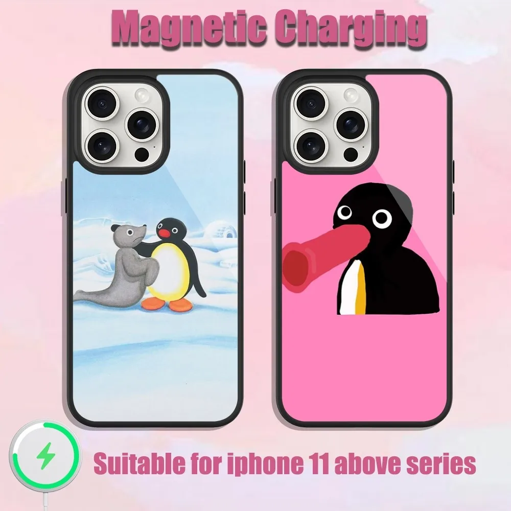 Fishing P-Pingu Cartoon Phone Case For iPhone 13 15 11 12 14 Plus Pro Max Glass Charging Magsafe Magnetic Cover
Fishing P-Pingu Cartoon Phone Case For iPhone 13 15 11 12 14 Plus Pro Max Glass Charging Magsafe Magnetic Cover