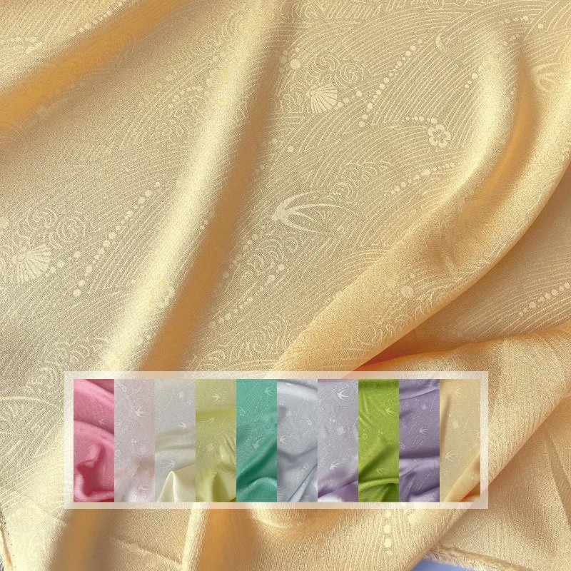 Natural Organic Silk Jacquard Fabric for Hanfu Cheongsam Dress Clothing Fabrics By The Meter Cloth Diy Sewing Material
Natural Organic Silk Jacquard Fabric for Hanfu Cheongsam Dress Clothing Fabrics By The Meter Cloth Diy Sewing Material
