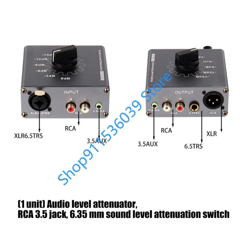 Professional Music Attenuator With 3.5Mm XLR 6.35Mm RCA Inputs For Studio And Live Performances Speaker Microphone
Professional Music Attenuator With 3.5Mm XLR 6.35Mm RCA Inputs For Studio And Live Performances Speaker Microphone