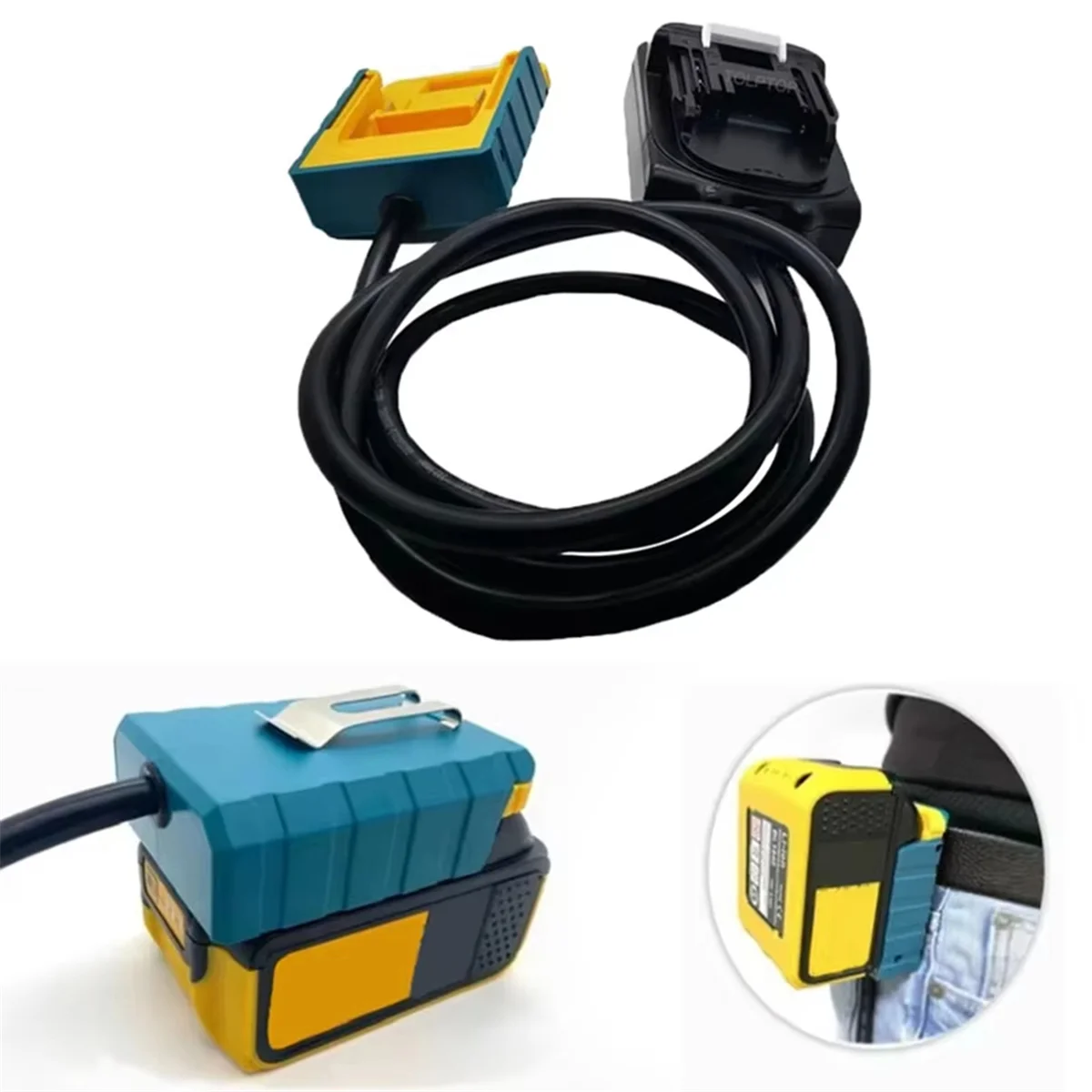 A002 Battery Extension Cord Tool for 18v Lithium Batteries and Tools Cable Length 1.5M with Hook
A002 Battery Extension Cord Tool for 18v Lithium Batteries and Tools Cable Length 1.5M with Hook