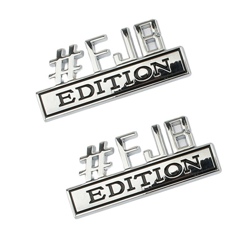 2 Pieces Chrome Black Lets Go Brandon #FJB Edition Stickers Universal Car Assessoires Decals Door Rear Tailgate Emblem
2 Pieces Chrome Black Lets Go Brandon #FJB Edition Stickers Universal Car Assessoires Decals Door Rear Tailgate Emblem