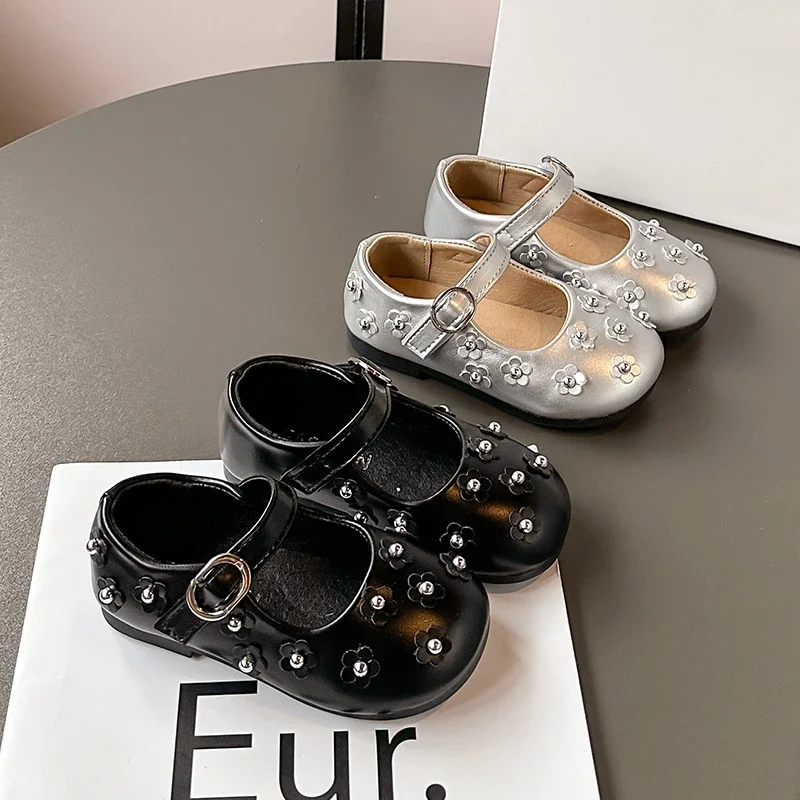 Girls Princess Leather Shoes with Flowers Sweet Kids Flat Shoes Round Toes 2025 Autumn New Children MaryJanes Ins Trendy Elegant
Girls Princess Leather Shoes with Flowers Sweet Kids Flat Shoes Round Toes 2025 Autumn New Children MaryJanes Ins Trendy Elegant