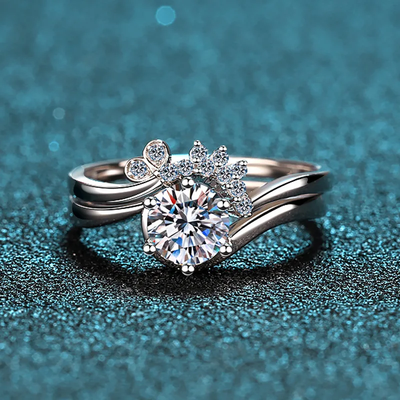 Luxury Rings for Women 0.8ct Moissanite 18k White Gold & Platinum PT950 Ring Elegant Bridal Jewelry Wedding Gift
Luxury Rings for Women 0.8ct Moissanite 18k White Gold & Platinum PT950 Ring Elegant Bridal Jewelry Wedding Gift