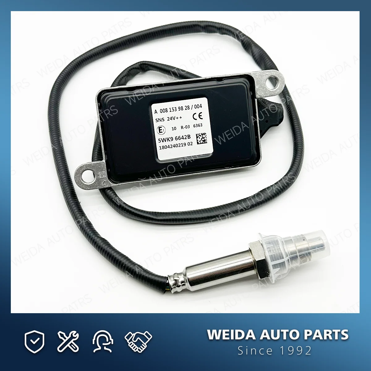 5WK96642B A0081539828 NOX Sensor Nitrogen Oxygen Sensor For Mercedes-Benz Actros Atego Truck
5WK96642B A0081539828 NOX Sensor Nitrogen Oxygen Sensor For Mercedes-Benz Actros Atego Truck
