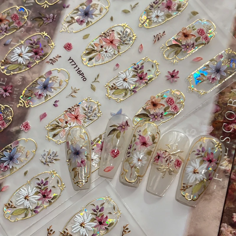 2 шт. золотистые наклейки для ногтей с цветочным узором, 3D голографические цветочные стикеры, романтический дизайн для маникюра ко Дню святого Валентина, для самостоятельного маникюра
2 шт. золотистые наклейки для ногтей с цветочным узором, 3D голографические цветочные стикеры, романтический дизайн для маникюра ко Дню святого Валентина, для самостоятельного маникюра