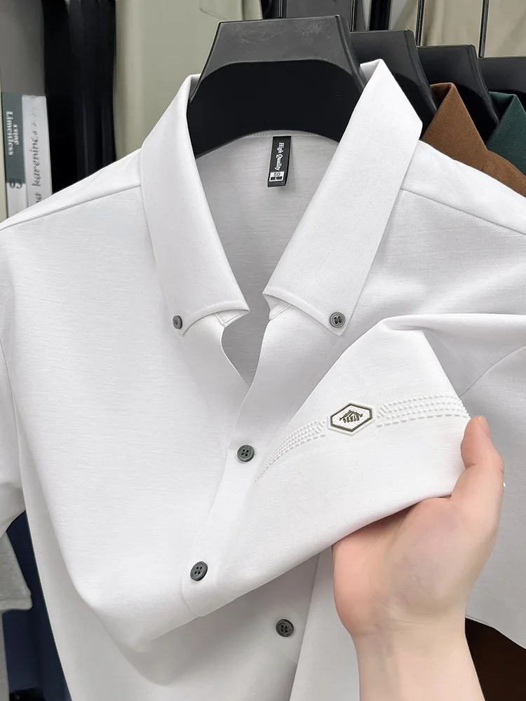 Rn Summer New Men's Breathable ort Sve Cotton Casual irt Loose Comfortable Pure Color Flip Collar irt Busin Ge...
Rn Summer New Men's Breathable ort Sve Cotton Casual irt Loose Comfortable Pure Color Flip Collar irt Busin Ge...