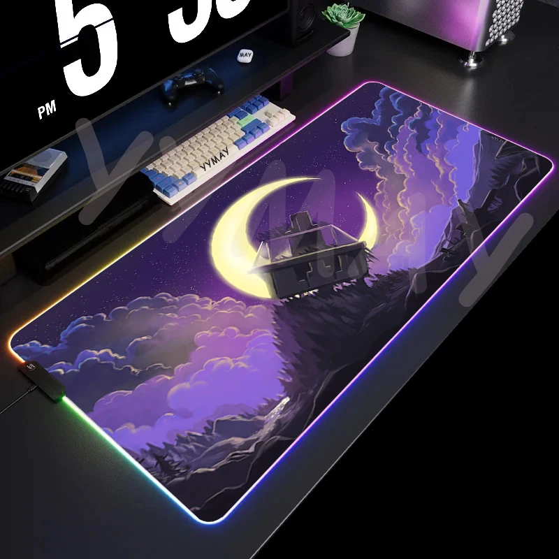 Moon Landscape Large RGB Mouse Pad Gaming Mousepads LED Mouse Mat Gamer Desk Mats Rubber Table Rug With Backlit Desk Pads
Moon Landscape Large RGB Mouse Pad Gaming Mousepads LED Mouse Mat Gamer Desk Mats Rubber Table Rug With Backlit Desk Pads
