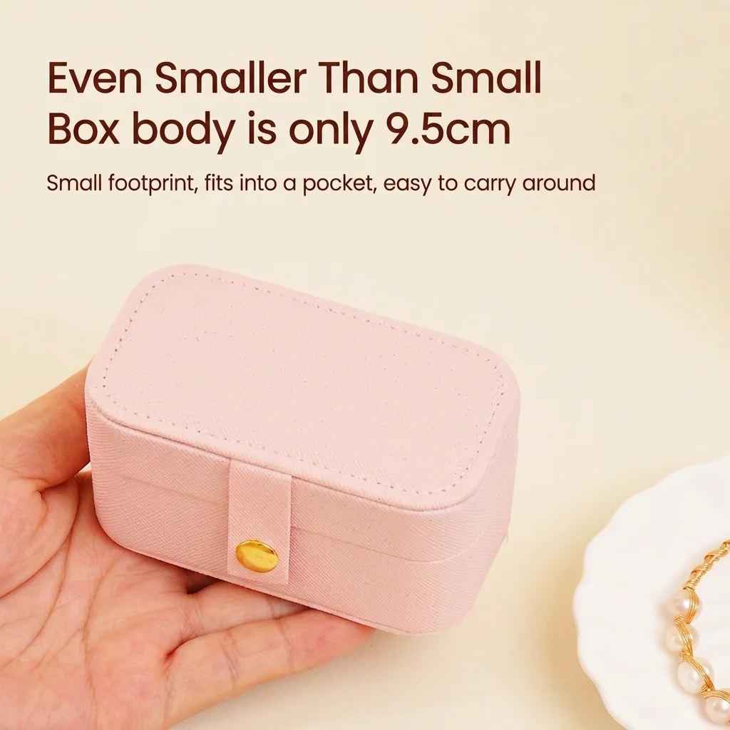 Mini Jewelry Box Stain Resistant Portable Jewelry Case Pu Leather Jewelry Storage Protective For Daily Outings Gifts Weddings
Mini Jewelry Box Stain Resistant Portable Jewelry Case Pu Leather Jewelry Storage Protective For Daily Outings Gifts Weddings