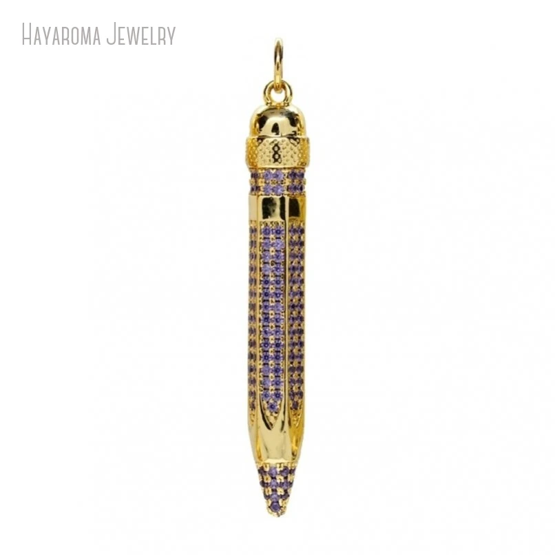 2Pcs Jewelry Pencil Copper Metal Cubic Zirconia Wholesale Gold Color Invisible Setting Pendant PM47681
2Pcs Jewelry Pencil Copper Metal Cubic Zirconia Wholesale Gold Color Invisible Setting Pendant PM47681