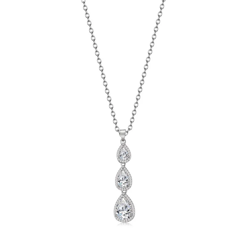 ZFSILVER 925 Sterling Silver Moissanite Necklace for Women Trendy 3 Waterdrop Charms Jewelry Fashion Accessory Gift Party MP0122
ZFSILVER 925 Sterling Silver Moissanite Necklace for Women Trendy 3 Waterdrop Charms Jewelry Fashion Accessory Gift Party MP0122