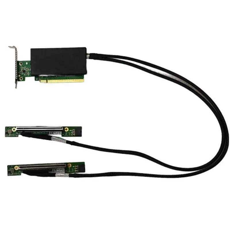 A23F-PCIE5.0 GPU Graphics Card Server Cable PCIE5.0 16X To 2 MCIO Server GEN5 Data Cable PCIE5.0 Adapter Backplane
A23F-PCIE5.0 GPU Graphics Card Server Cable PCIE5.0 16X To 2 MCIO Server GEN5 Data Cable PCIE5.0 Adapter Backplane