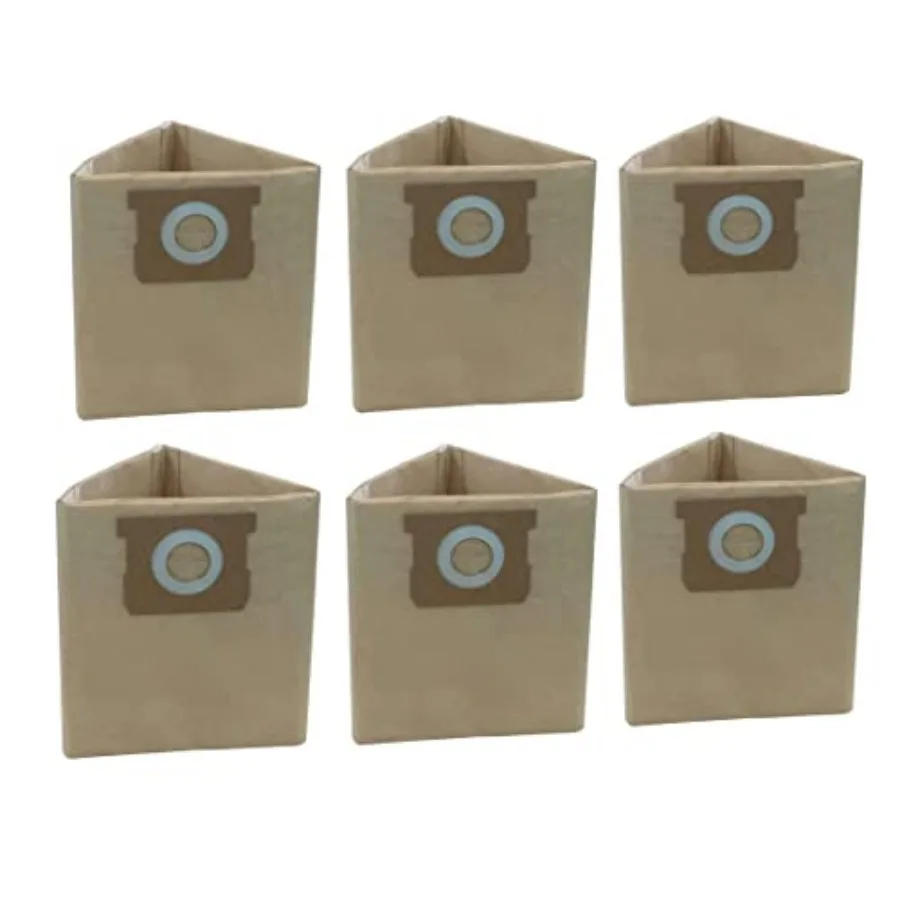 Pack 6 Vacuum Bags For Porter-Cable and Stanley 4 Gallon 5 Gal Shop Vac, Replacement Parts AT25-1238 Accessories Kit 25-1238
Pack 6 Vacuum Bags For Porter-Cable and Stanley 4 Gallon 5 Gal Shop Vac, Replacement Parts AT25-1238 Accessories Kit 25-1238