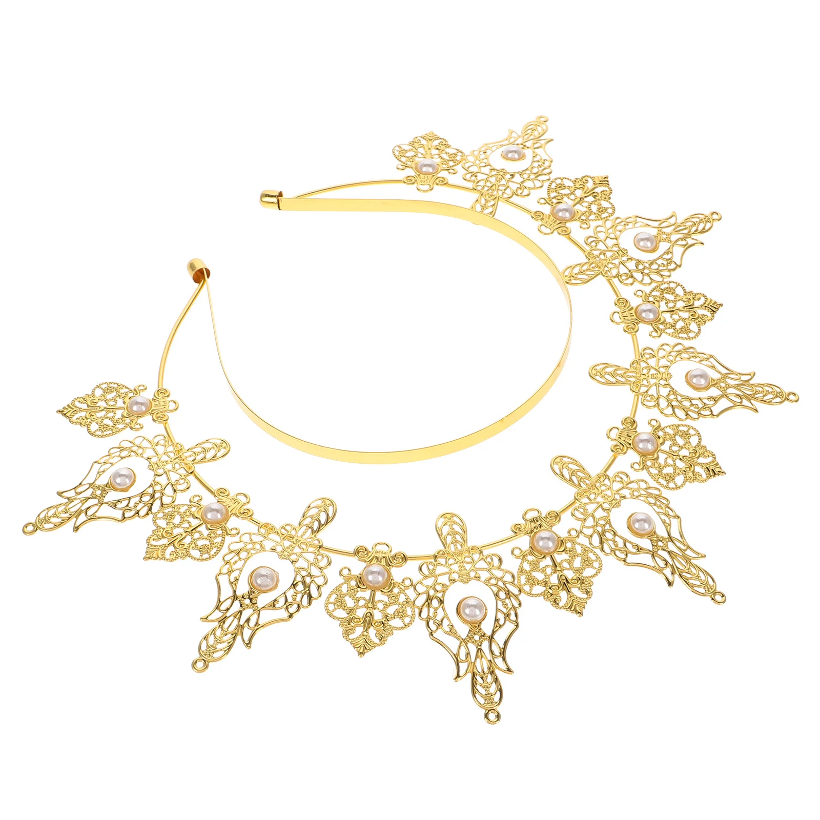 Exquisite Gold Pearl Crown Headband for Women Bride Bridesmaid Wedding Prom Party Hair Accessory Comfortable All Night Wear
Exquisite Gold Pearl Crown Headband for Women Bride Bridesmaid Wedding Prom Party Hair Accessory Comfortable All Night Wear