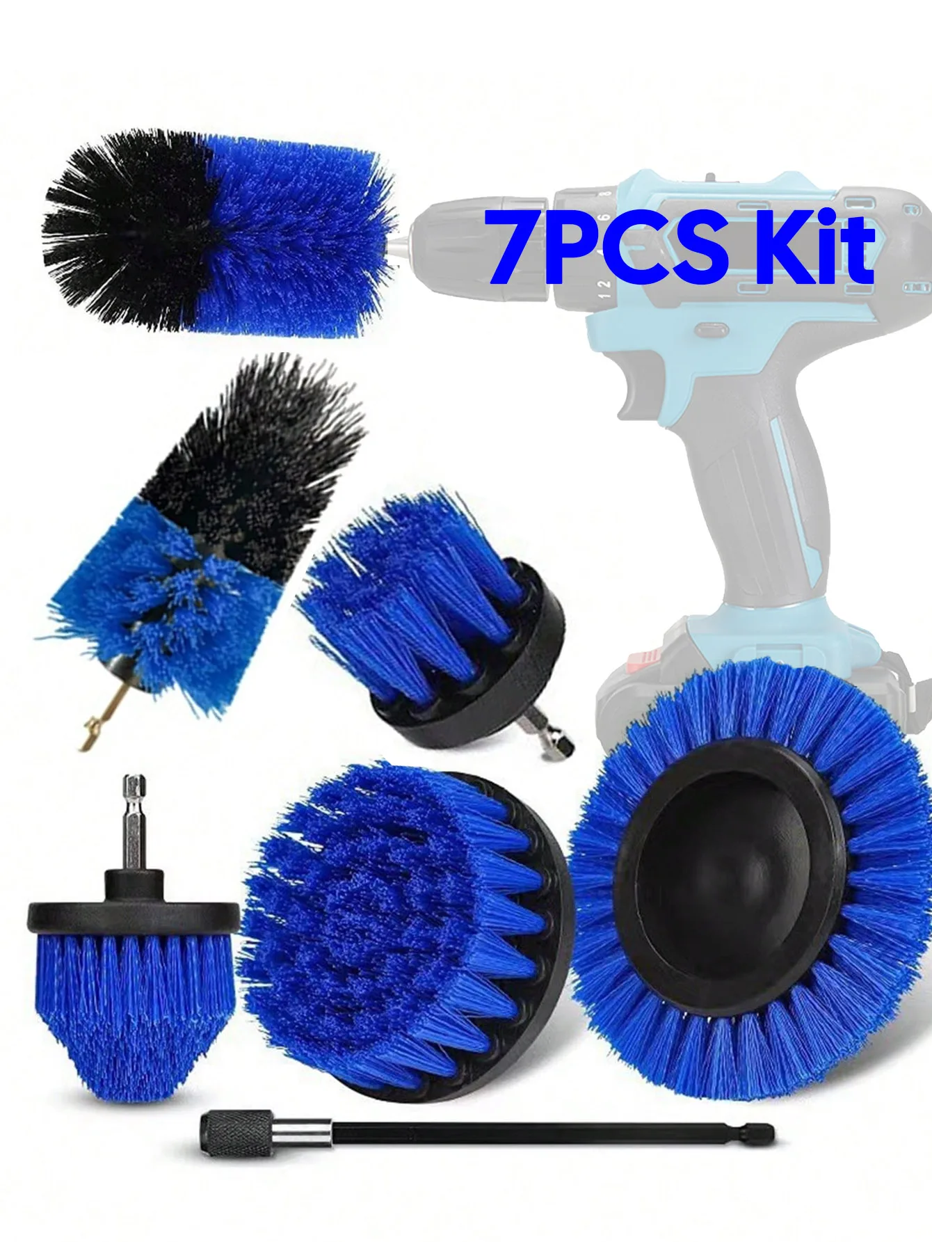 7PCS Car Cleaning Electric Drill Brush Head Set Electric Brush Kitchen Bathroom Cleaning Kits Household Toilet Cleaning Tools
7PCS Car Cleaning Electric Drill Brush Head Set Electric Brush Kitchen Bathroom Cleaning Kits Household Toilet Cleaning Tools