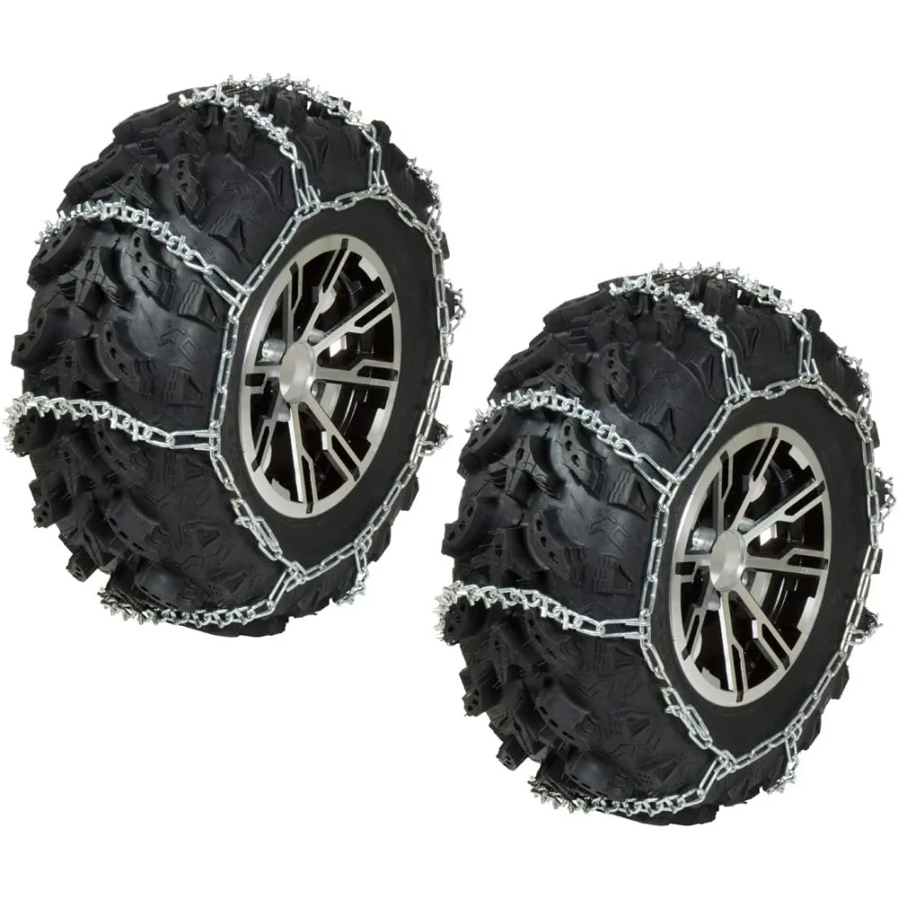 , ATV-TC5, Pair of ATV & UTV V-Bar Tire Chains Ice Snow 62.5"x18" For Many 26" & 27" Tires
, ATV-TC5, Pair of ATV & UTV V-Bar Tire Chains Ice Snow 62.5"x18" For Many 26" & 27" Tires