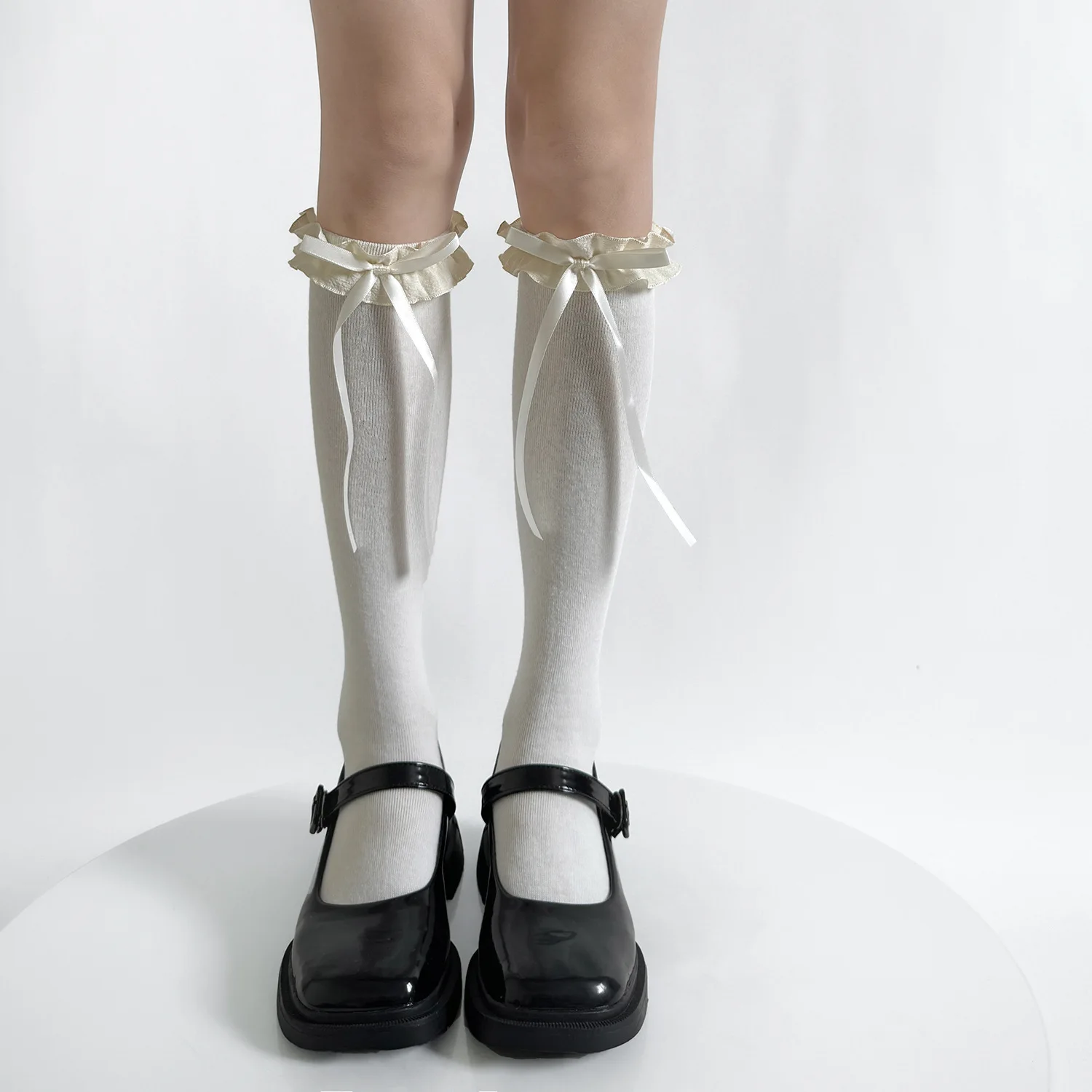 Sweet Girls Knee Socks Stockings Ribbon Bow Lolita Lace Ruffle Socks Women Stockings Solid Color Black White Long Socks Stocking
Sweet Girls Knee Socks Stockings Ribbon Bow Lolita Lace Ruffle Socks Women Stockings Solid Color Black White Long Socks Stocking