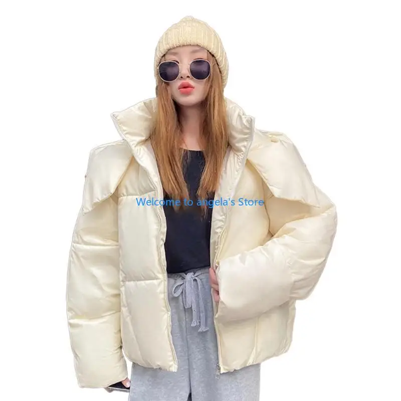 X4YC Women Thickened Down Hooded Down Cotton Puffer Parka Coats Loose Warm Zippers Outwear
X4YC Women Thickened Down Hooded Down Cotton Puffer Parka Coats Loose Warm Zippers Outwear
