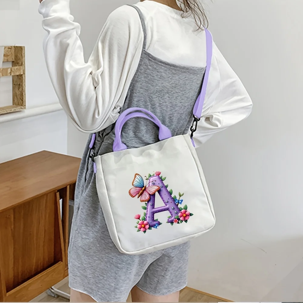 Vintage Butterflies and Floral Prints Women Hanbags Fashion 26 Alphabet A-Z Pattern Crossbody Bag for Female Travel Everyday Use
Vintage Butterflies and Floral Prints Women Hanbags Fashion 26 Alphabet A-Z Pattern Crossbody Bag for Female Travel Everyday Use