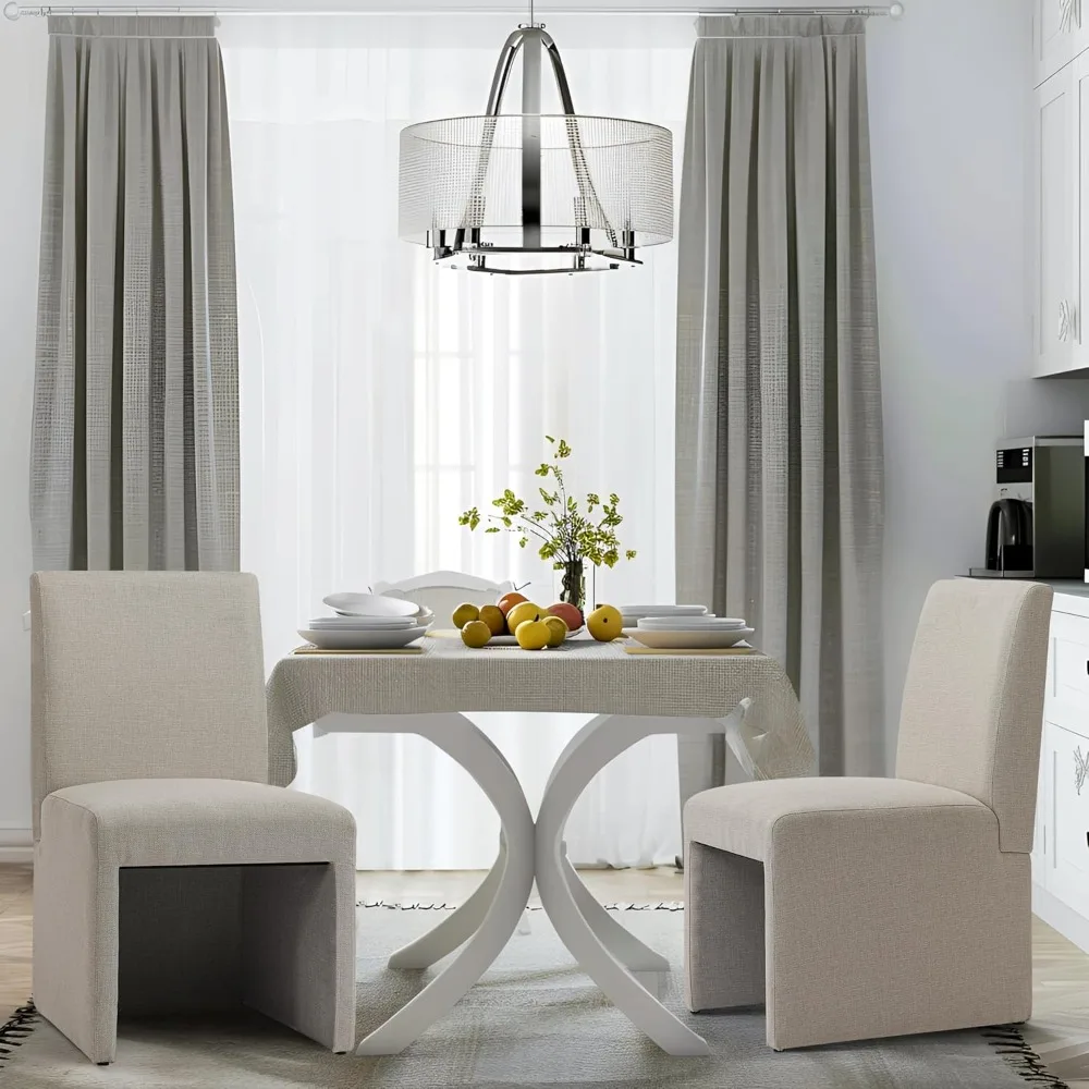 Upholstered Dining Chairs Set of 2 Modern Kitchen & Dining Room Chairs Linen Fabric Dining Chairs with Wooden Frame
Upholstered Dining Chairs Set of 2 Modern Kitchen & Dining Room Chairs Linen Fabric Dining Chairs with Wooden Frame