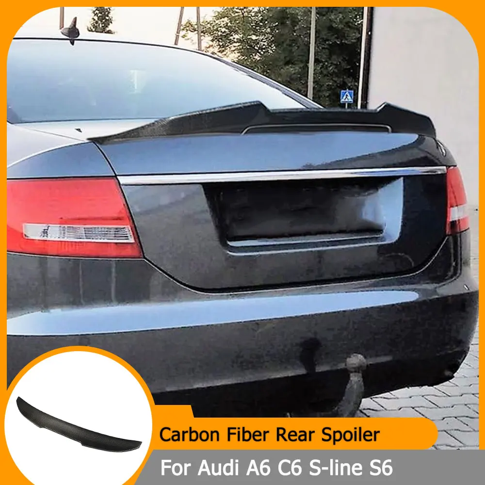 For Audi A6 C6 S-line S6 2008-2011 Real Carbon Fiber Car Rear Spoiler Trunk Boot Lip Wing Racing Spoiler
For Audi A6 C6 S-line S6 2008-2011 Real Carbon Fiber Car Rear Spoiler Trunk Boot Lip Wing Racing Spoiler