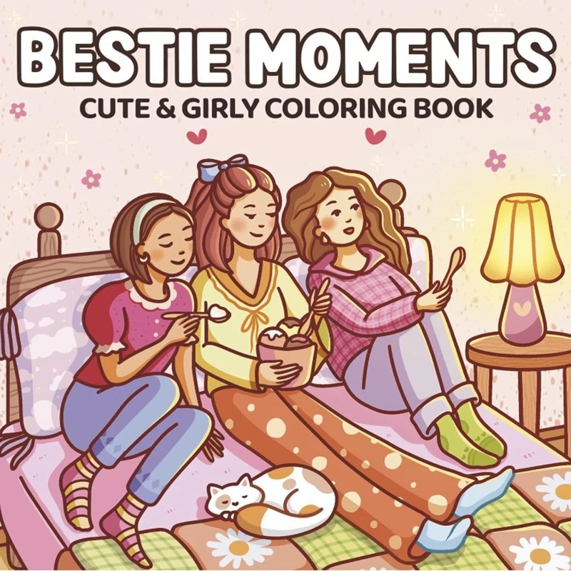 Книга-раскраска Bestie Moments с яркими и простыми узорами для взрослых, милая книга для рисования, идеальный подарок для вечеринок и дней рождения
Книга-раскраска Bestie Moments с яркими и простыми узорами для взрослых, милая книга для рисования, идеальный подарок для вечеринок и дней рождения