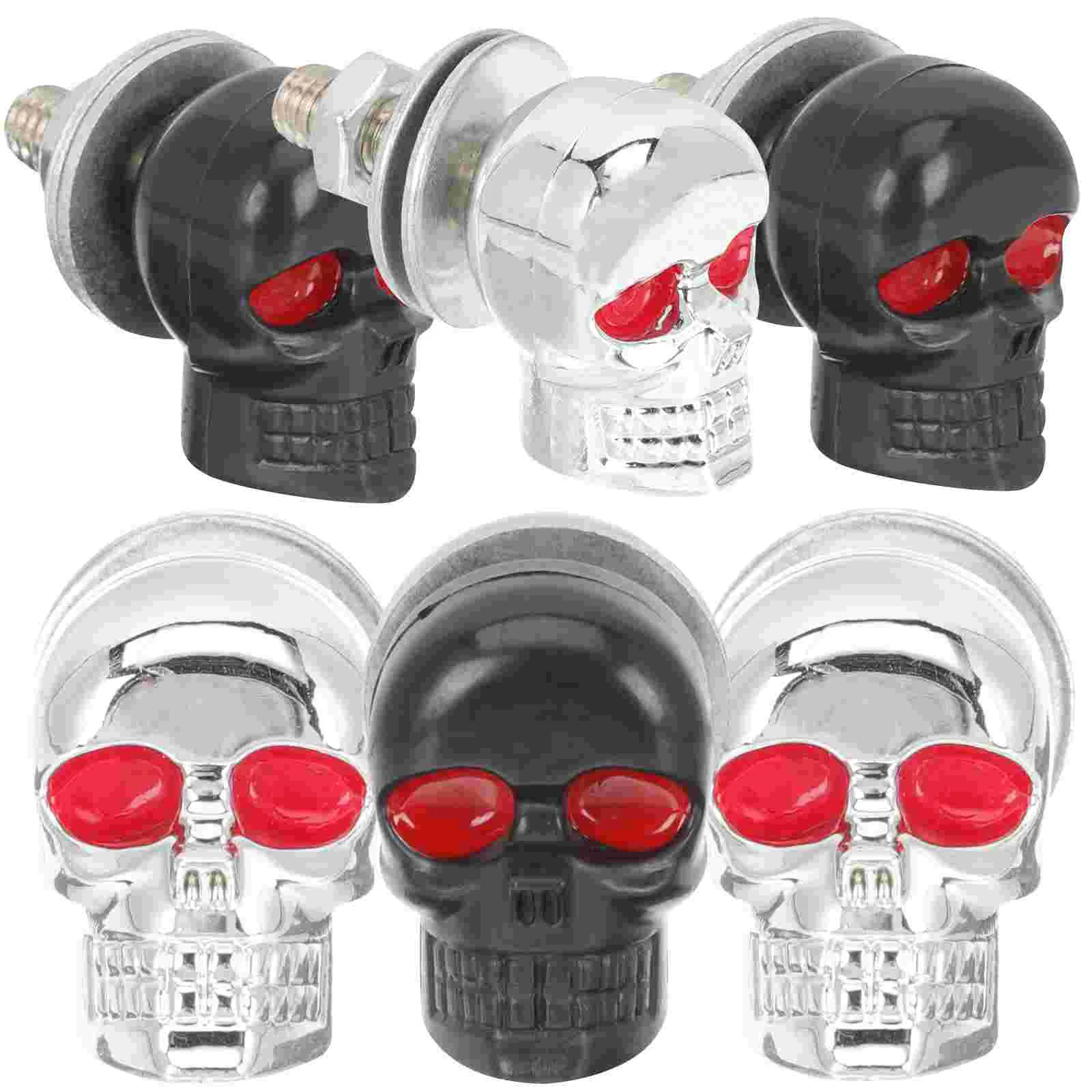 6 Pcs Car Kit Skull License Plate Screw Refit for Motorbike Plastic Motorcycle Carving Screws
6 Pcs Car Kit Skull License Plate Screw Refit for Motorbike Plastic Motorcycle Carving Screws