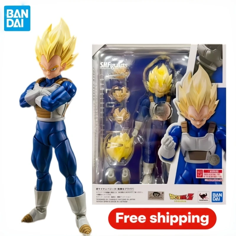 Bandai S.H.Figuarts Dragon Ball Super Saiyan Vegeta Dangerous Pride Anime Action Figure Desktop Decoration Collectible Gift
Bandai S.H.Figuarts Dragon Ball Super Saiyan Vegeta Dangerous Pride Anime Action Figure Desktop Decoration Collectible Gift