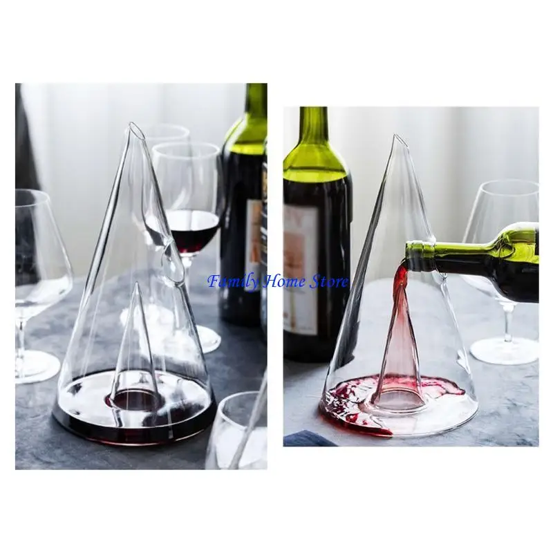 P0UF Glass Wine Decanter Pyramid Waterfall Seperator Wine Pourer Divider Wine Accessories
P0UF Glass Wine Decanter Pyramid Waterfall Seperator Wine Pourer Divider Wine Accessories