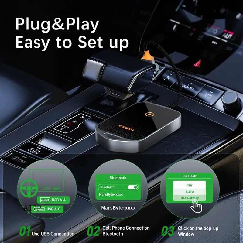 AP-беспроводной адаптер Carplay для Iphone, Carplay 5,8 ГГц преобразует проводной в беспроводной AI-коробку, Plug & Play, подходит для автомобилей 2015 года.
AP-беспроводной адаптер Carplay для Iphone, Carplay 5,8 ГГц преобразует проводной в беспроводной AI-коробку, Plug & Play, подходит для автомобилей 2015 года.