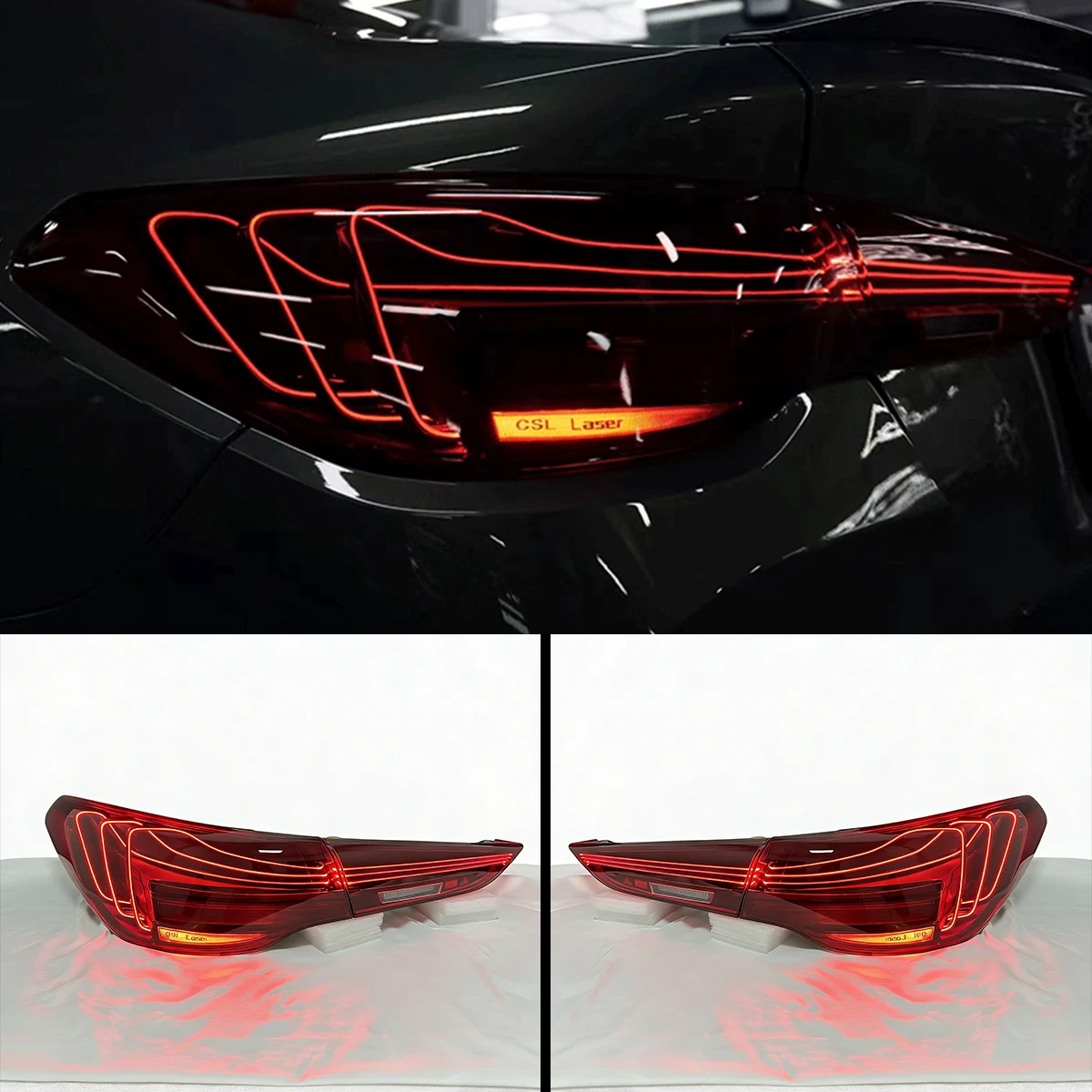 CSL Laser LED Tail Light Rear Lamp For BMW 4 Series M4 I4 G22 G23 G26 G82 G83 2020-2026 Plug And Play Modified Upgrade Taillight
CSL Laser LED Tail Light Rear Lamp For BMW 4 Series M4 I4 G22 G23 G26 G82 G83 2020-2026 Plug And Play Modified Upgrade Taillight