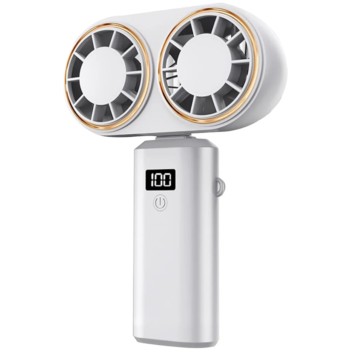 NEW Portable Handheld Fan USB Charging Cooler Dual Fan Digital Display Rechargeable Battery White
NEW Portable Handheld Fan USB Charging Cooler Dual Fan Digital Display Rechargeable Battery White